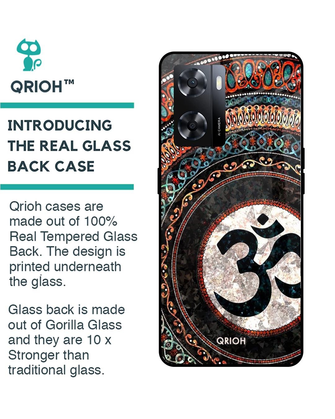 Shop Worship Printed Premium Glass Cover for Oppo A57 4G (Shock Proof, Scratch Resistant)-Back