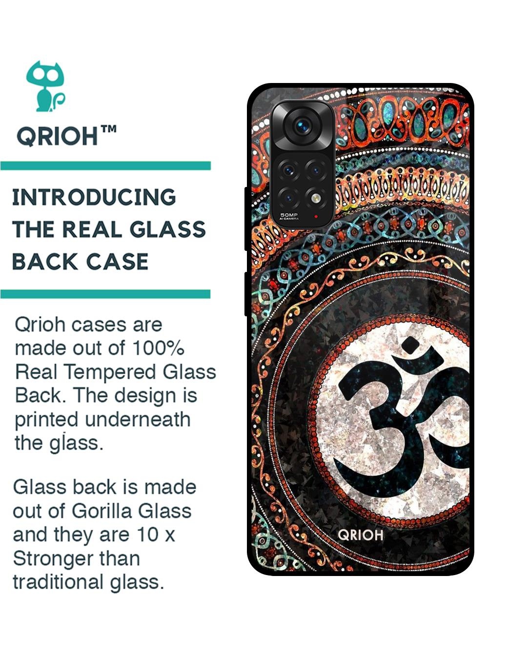 Shop Worship Printed Premium Glass Cover For Redmi Note 11 (Impact Resistant, Matte Finish)-Back