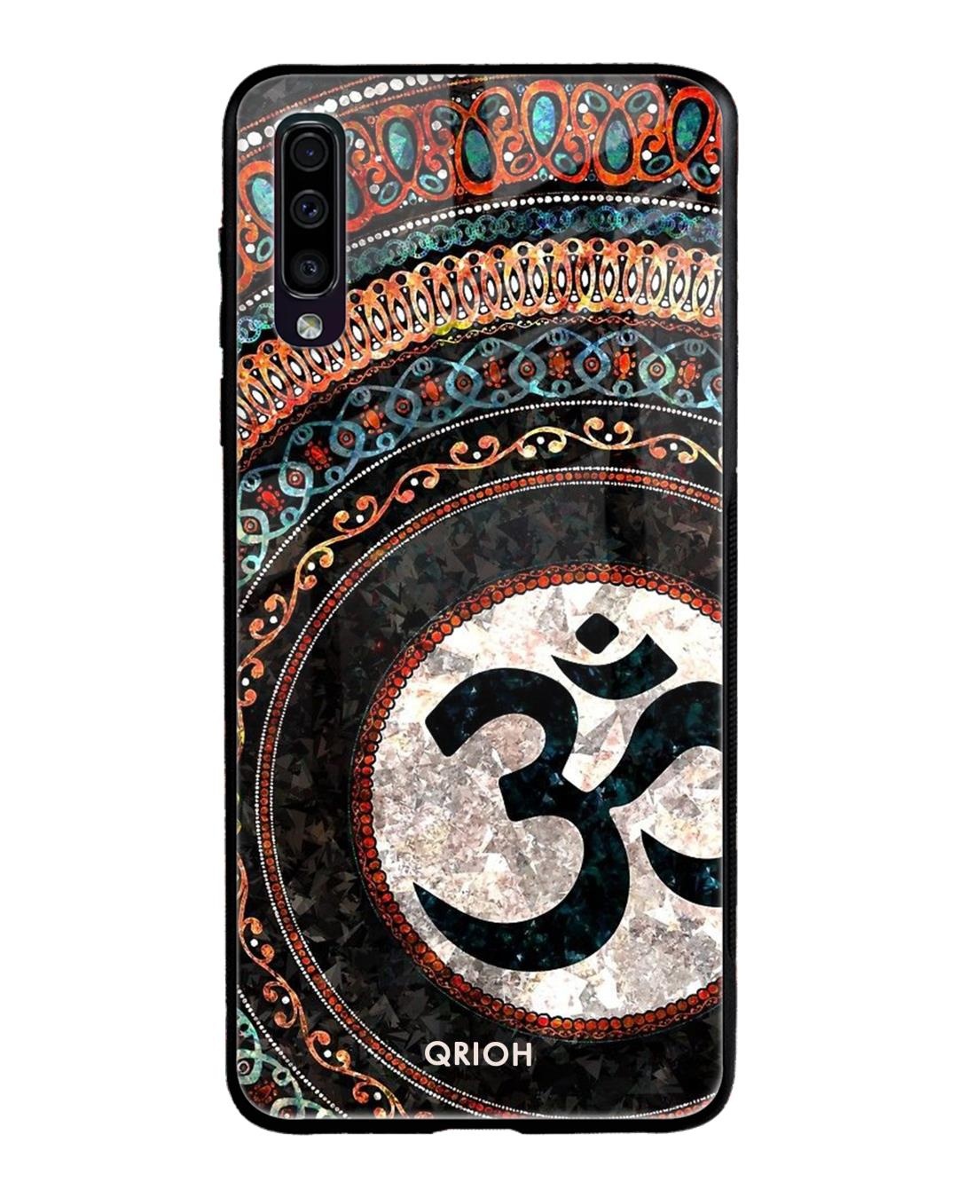 Shop Worship Printed Premium Glass Cover For Samsung Galaxy A70(Impact Resistant, Matte Finish)-Front