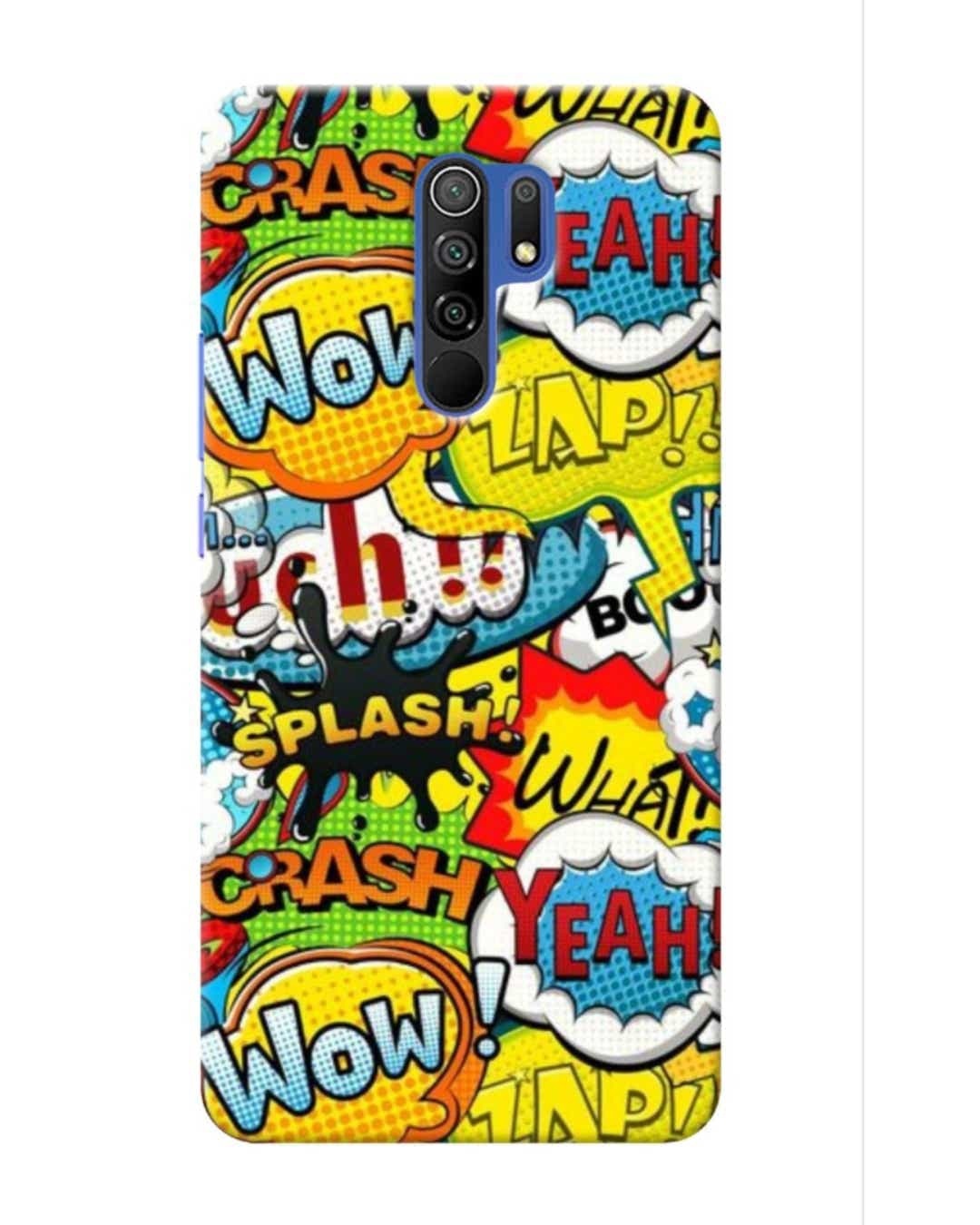 Shop Wow Abstract Printed Designer Hard Cover For Poco M2 (Impact Resistant, Matte Finish)-Front