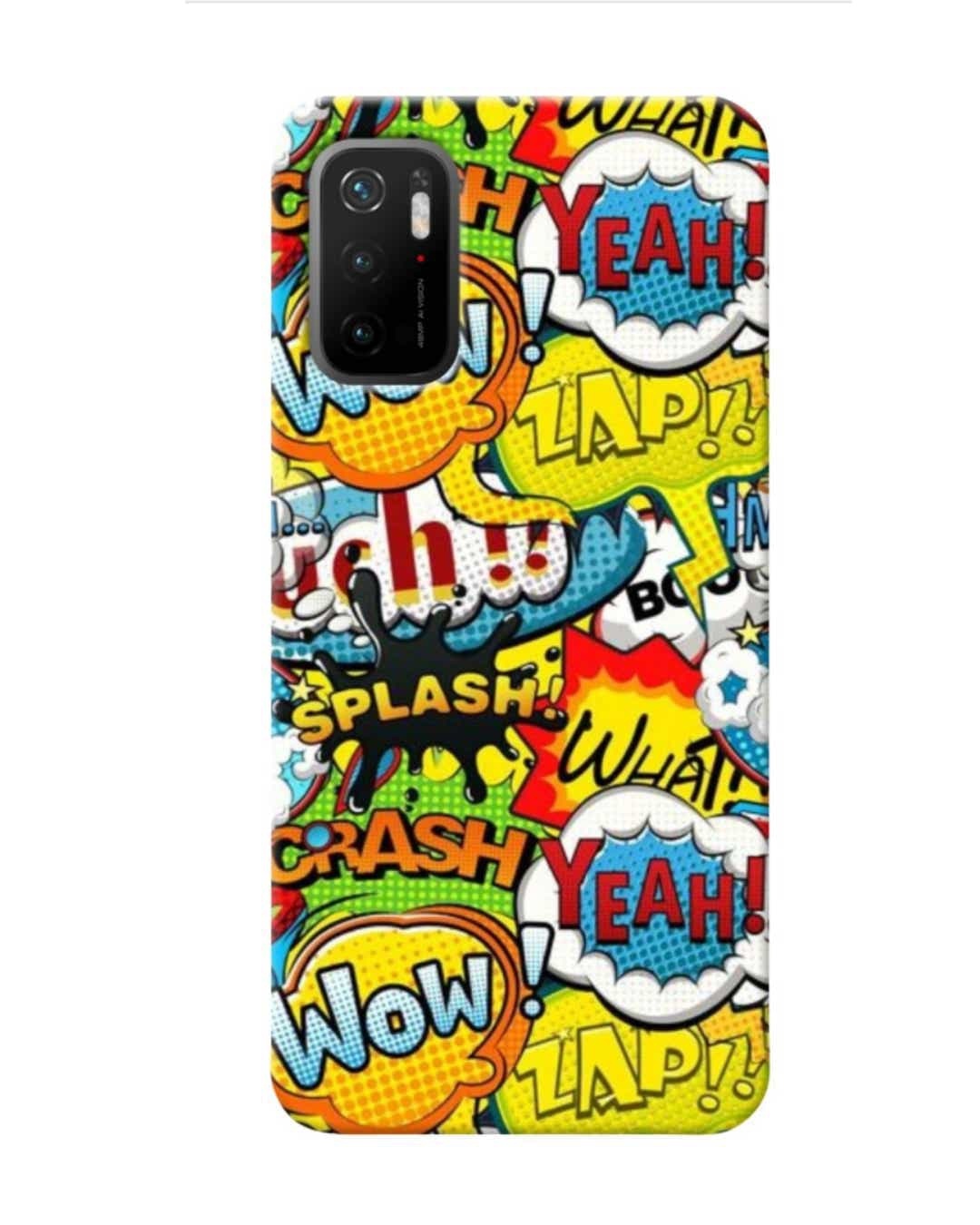 Shop Wow Abstract Printed Designer Hard Cover For Poco M3 Pro (Impact Resistant, Matte Finish)-Front