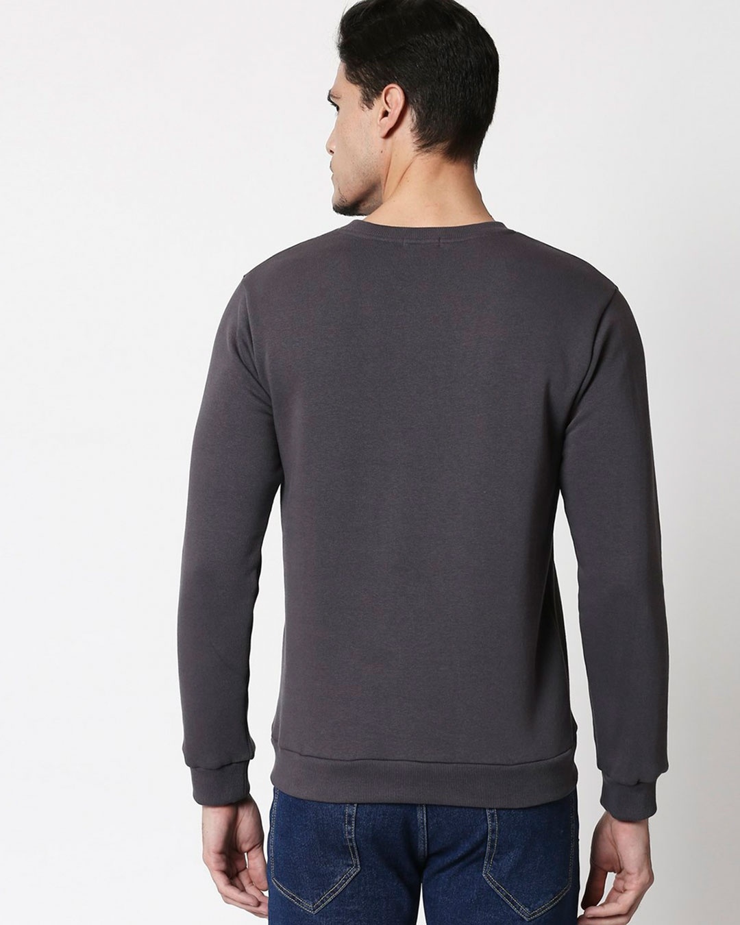 Shop Write Your Own Story Fleece Sweatshirt Nimbus Grey-Back