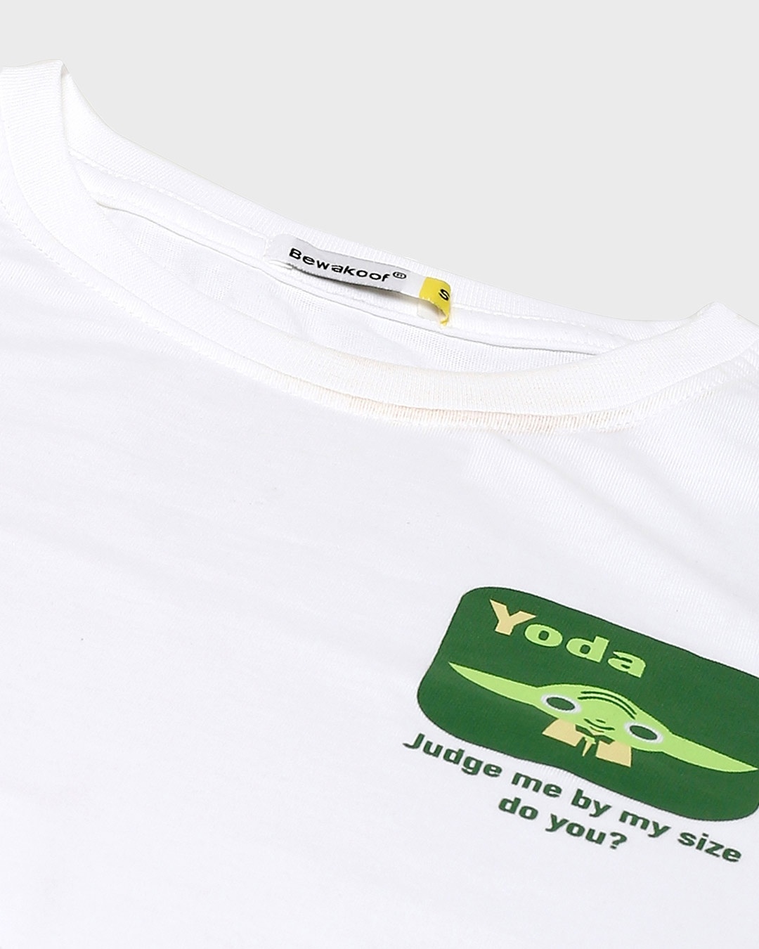 Shop Yoda- Judge me by my side Half Sleeve Printed T-Shirt