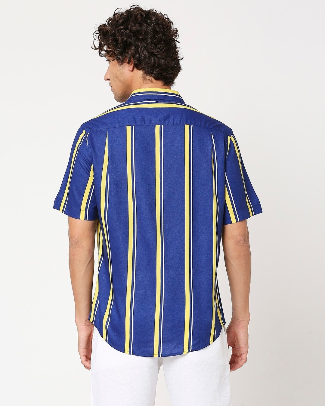 Shop Yolo Yellow Stripe Shirt-Full