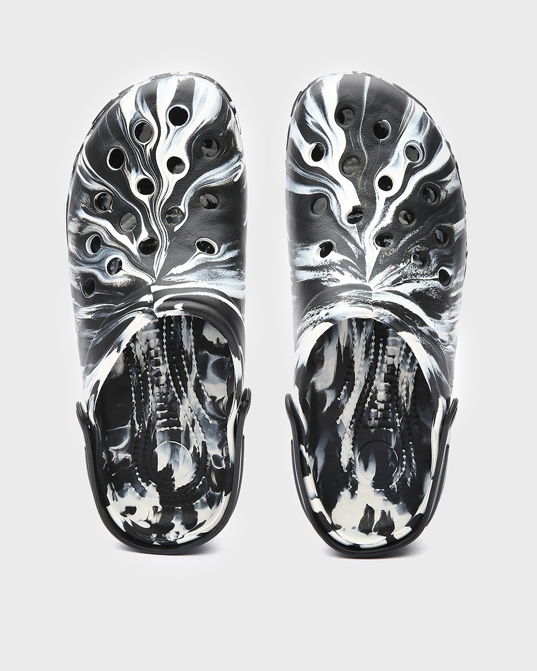 Shop Zebra Pattern Men's Clog Sandals-Back