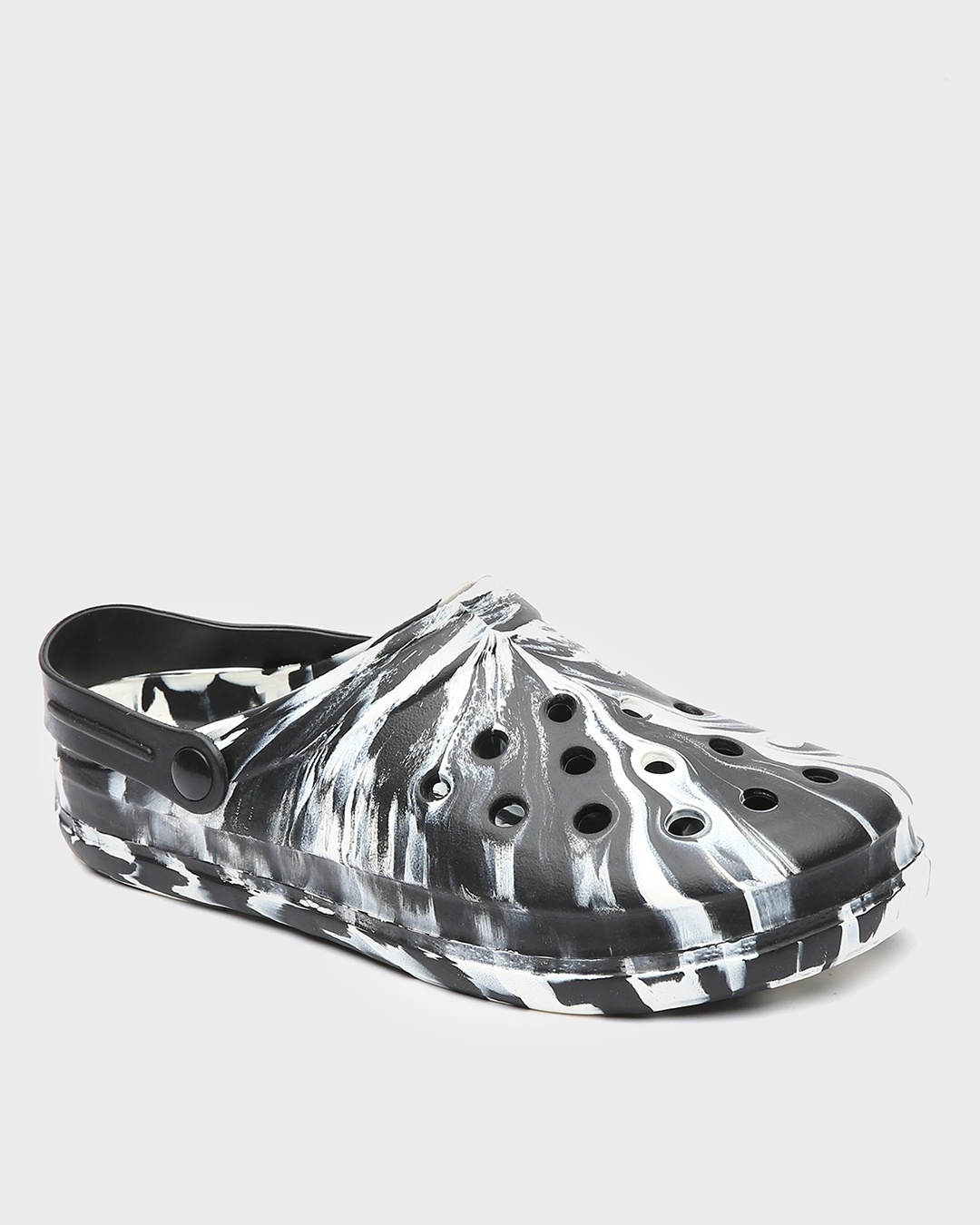 Shop Zebra Pattern Men's Clog Sandals