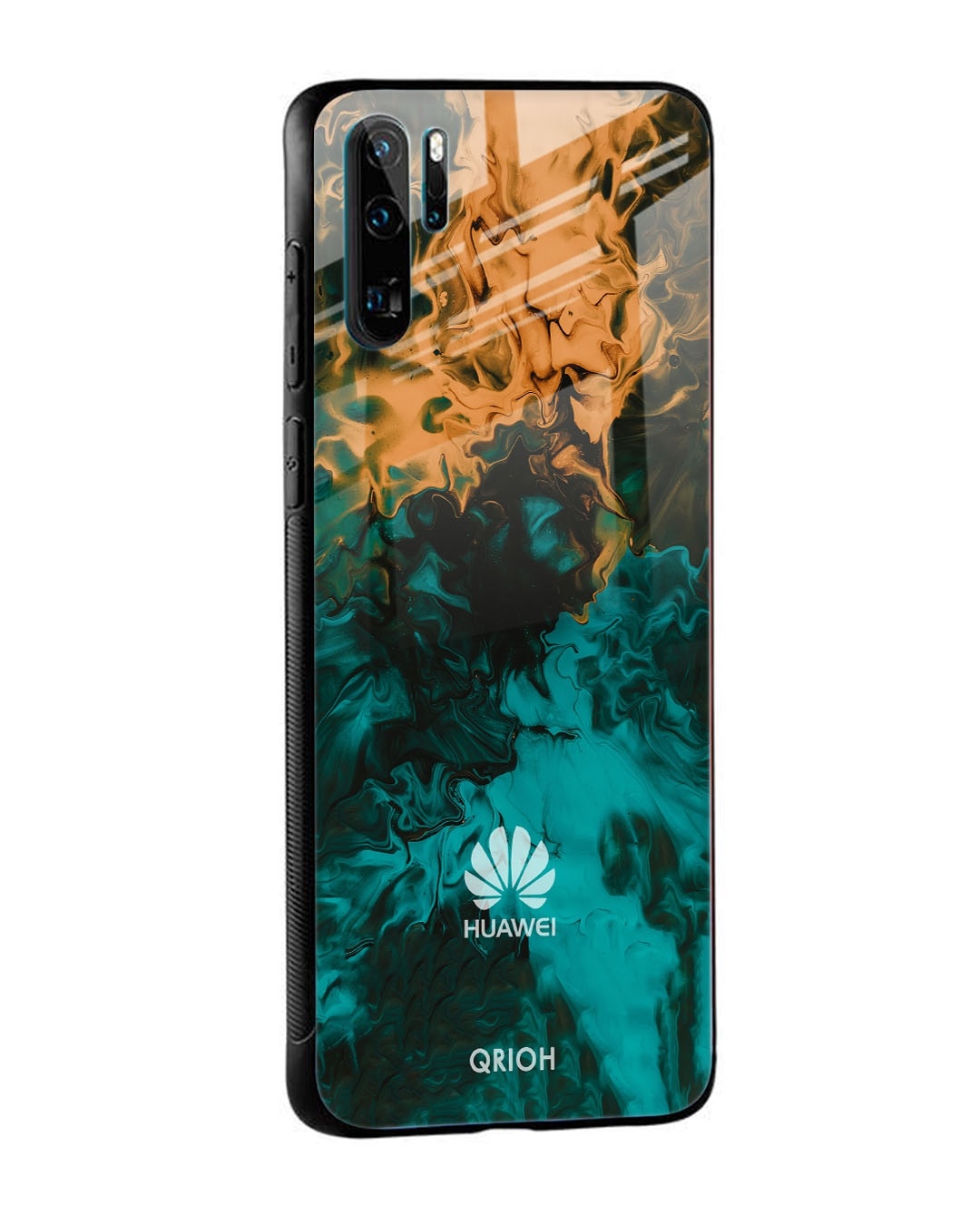 Shop Zig-Zag Printed Premium Glass Cover For Huawei P30 Pro (Impact Resistant, Matte Finish)-Design