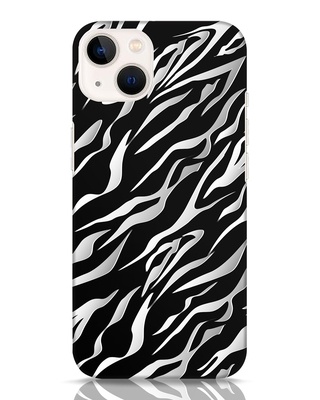 Shop 3d Zebra Print Designer Hard Cover for iPhone 13-Front