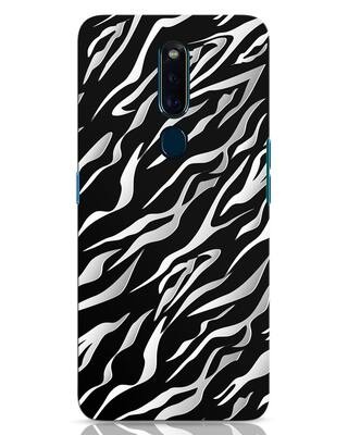 Shop 3d Zebra Print Oppo F11 Pro Mobile Cover-Front