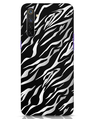 Shop 3d Zebra Print Realme 6 Pro Mobile Cover-Front