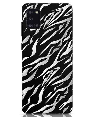 Shop 3d Zebra Print Samsung Galaxy A31 Mobile Cover-Front