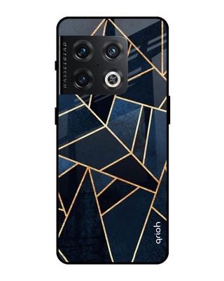 Shop Abstarct Tiles Printed Premium Glass Cover for OnePlus 10 Pro (Shock Proof, Lightweight)-Front