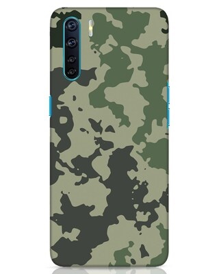 Shop Abstract Camo Oppo F15 Mobile Cover-Front