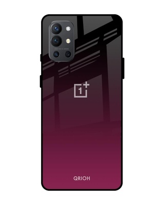 Shop Abstract Printed Premium Glass Cover for OnePlus 9R (Shock Proof, Lightweight)-Front
