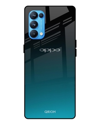 Shop Ultramarine Printed Premium Glass Cover for Oppo Reno 5 Pro (Shock Proof, Lightweight)-Front