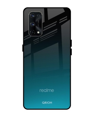 Shop Abstract Printed Premium Glass Cover for Realme X7 (Shock Proof, Lightweight)-Front