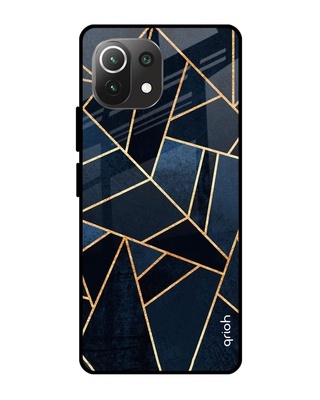 Shop Abstract Tiles Printed Premium Glass Cover for Mi 11 Lite (Shock Proof, Lightweight)-Front