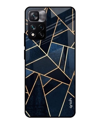 Shop Abstract Tiles Printed Premium Glass Cover for Mi 11i HyperCharge (Shockproof, Light Weight)-Front