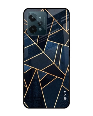 Shop Abstract Tiles Printed Premium Glass Cover for Realme C31 (Shockproof, Light Weight)-Front