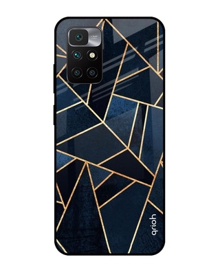Shop Abstract Tiles Printed Premium Glass Cover for Redmi 10 Prime (Shock Proof, Lightweight)-Front