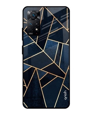 Shop Abstract Tiles Printed Premium Glass Cover for Redmi Note 11 Pro 5G (Shockproof, Light Weight)-Front