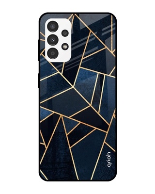 Shop Abstract Tiles Printed Premium Glass Cover for Samsung Galaxy A13 (Shockproof, Light Weight)-Front