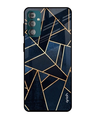 Shop Abstract Tiles Printed Premium Glass Cover for Samsung Galaxy F23 5G (Shock Proof, Light Weight)-Front