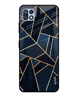 Shop Abstract Tiles Printed Premium Glass Cover for Samsung Galaxy F42 5G (Shock Proof, Light Weight)-Front