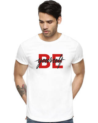 Shop Be Yourself Printed T-shirts for Men's-Front