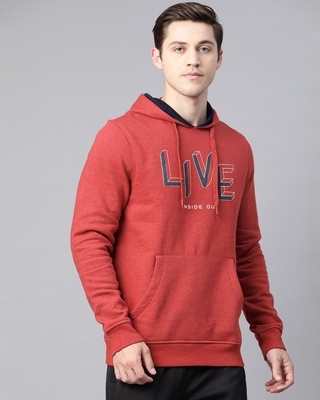 Shop Alcis Men Red Slim Fit Sweatshirt-Front