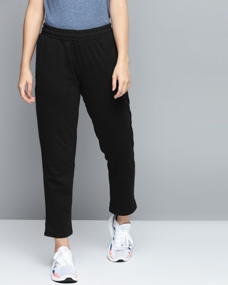 Shop Alcis Women Black Solid Track Pants-Front