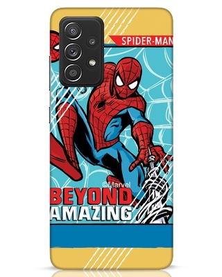 Shop Amazing Spiderman Designer Hard Cover for Samsung Galaxy A52-Front