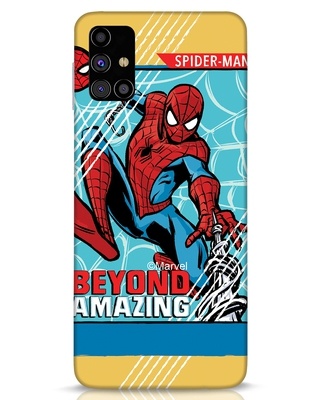 Shop Amazing Spiderman Designer Hard Cover for Samsung Galaxy M31s-Front