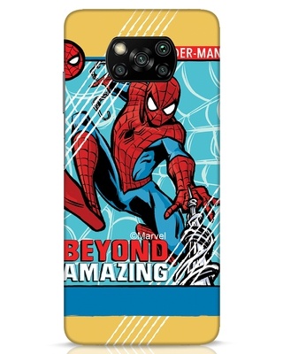 Shop Amazing Spiderman Designer Hard Cover for Xiaomi Poco X3 Pro-Front