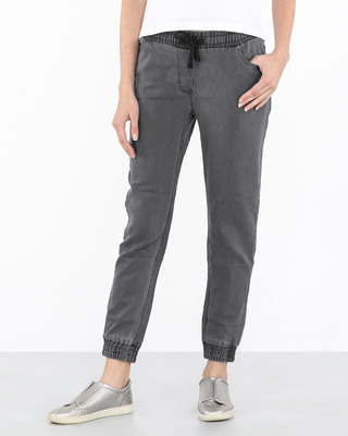 denim joggers bewakoof