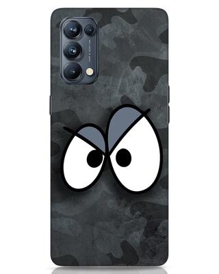 Shop Angry Camo Oppo Reno 5 Pro Mobile Cover-Front