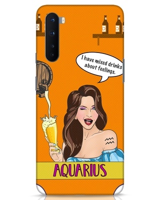 Shop Aquarius Zodiac Designer Hard Cover for OnePlus Nord-Front
