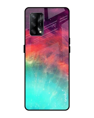 Shop Aura Printed Premium Glass Cover for Oppo F19 (Shock Proof, Lightweight)-Front