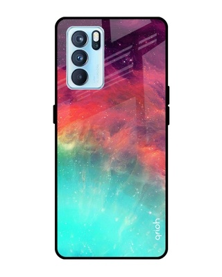 Shop Aura Printed Premium Glass Cover for Oppo Reno 6 5G (Shock Proof, Lightweight)-Front