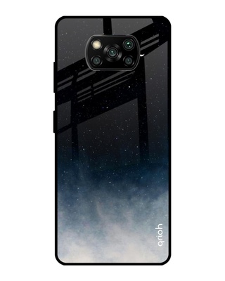 Shop Aura Printed Premium Glass Cover for Poco X3 Pro (Shock Proof, Lightweight)-Front