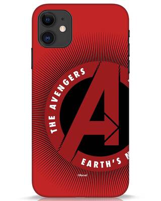 Shop Avenger Logo iPhone 11 Mobile Cover (AVL)-Front