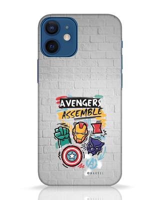 Shop Avengers Assemble iPhone 12 Mini Mobile Cover (AVL)-Front