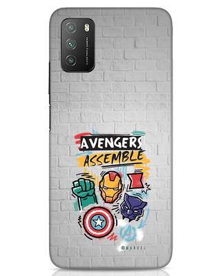 Shop Avengers Assemble Xiaomi Poco M3 Mobile Cover (AVL)-Front