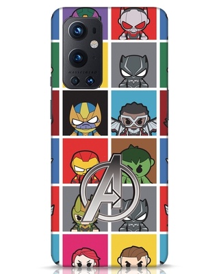 Shop Avengers Chibi 3D Designer Cover for OnePlus 9 Pro-Front