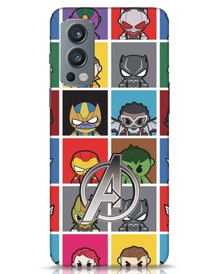 Shop Avengers Chibi 3D 3D Designer Cover for OnePlus Nord 2-Front