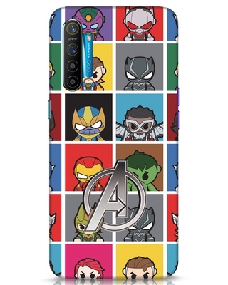 Shop Avengers Chibi 3D Designer Cover for Realme XT-Front