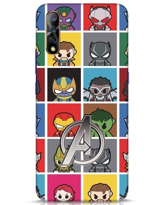 Shop Avengers Chibi 3D Designer Cover for Vivo S1-Front