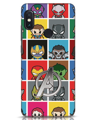 Shop Avengers Chibi 3D Designer Cover for Xiaomi Redmi Note 5 Pro-Front