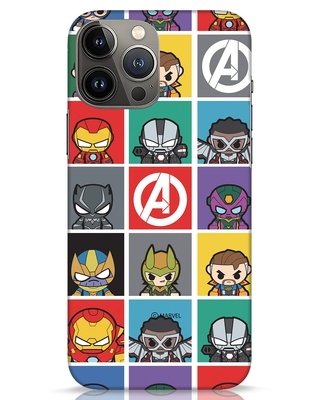 Shop Avengers Chibi  (AVL)Designer Hard Cover for iPhone 13 Pro Max-Front