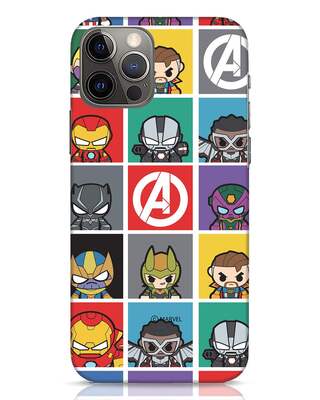 Shop Avengers Chibi iPhone 12 Pro Max Mobile Cover (AVL)-Front